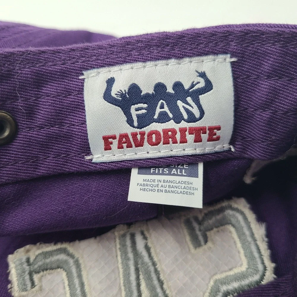Sacramento Kings Hat Strapback Fan Favorite Purple Gray NBA Basketball Logo‎ Men